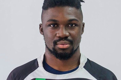 Headshot of Frank Sakey, co-founder, Black Rugby Community 