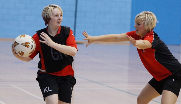 Women playing netball