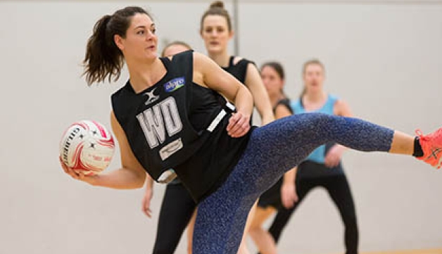 People playing netball