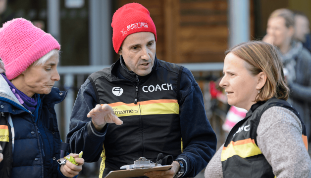 Volunteering group having a chat