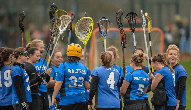 Measuring impact, group huddle lacrosse