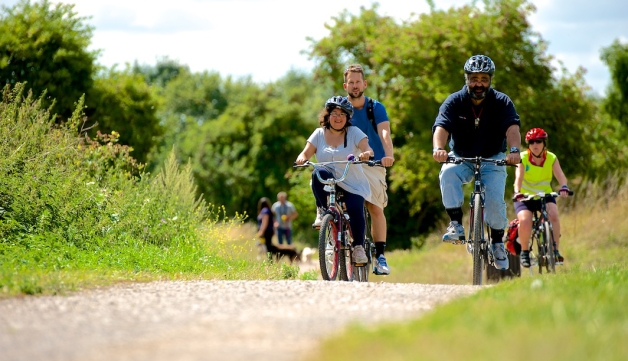 People cycling