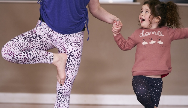 Mum and daughter yoga pic - JTM