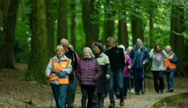 Ramblers participants taking part in their Wellbeing Walks