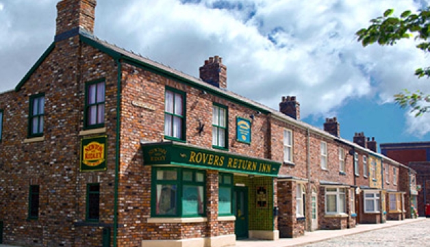 General view of the Coronation Street set and the Rovers Return