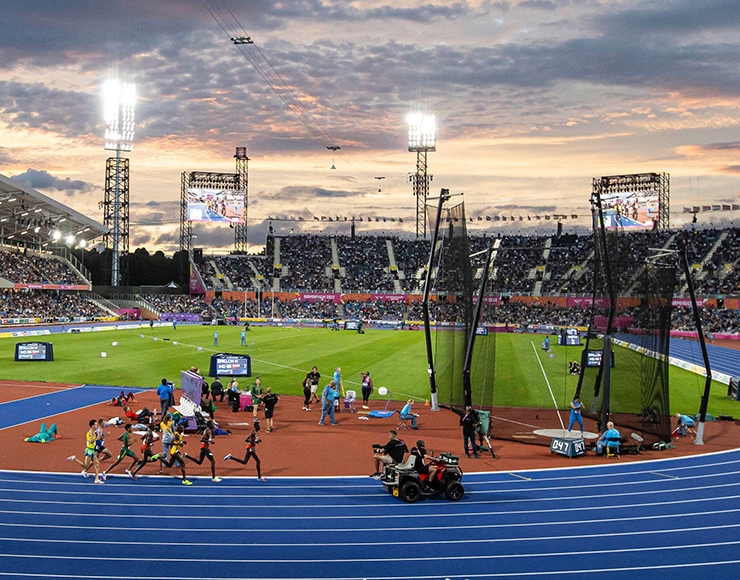 A general view of the athletics stadium at the Commonwealth Games in Birmingham
