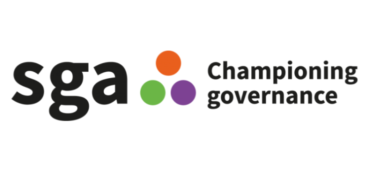 Sports Governance Academy logo, featuring three circles and the text 'Championing governance'.